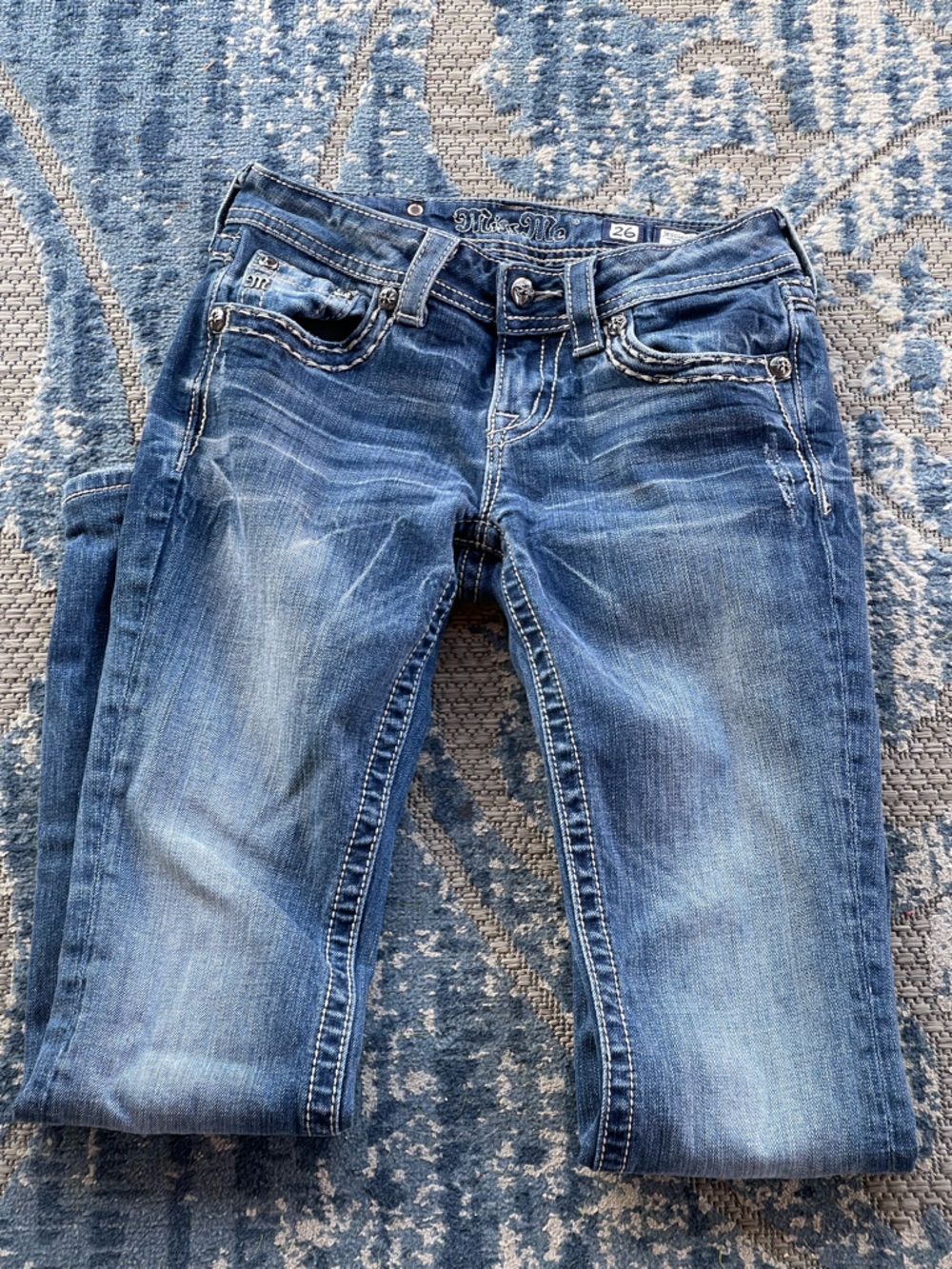 Miss Me JP5014 Boot Cut Flap Pocket Jeans